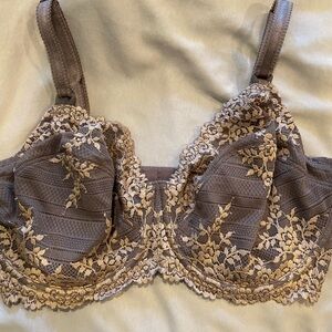 Wacoal Embrace Lace Unlined Underwire Bra in dusty purple